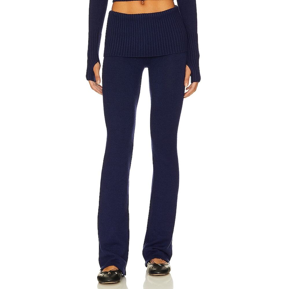 Frankies Bikinis 'Mason' Blue Cloud Knit Pant Size M